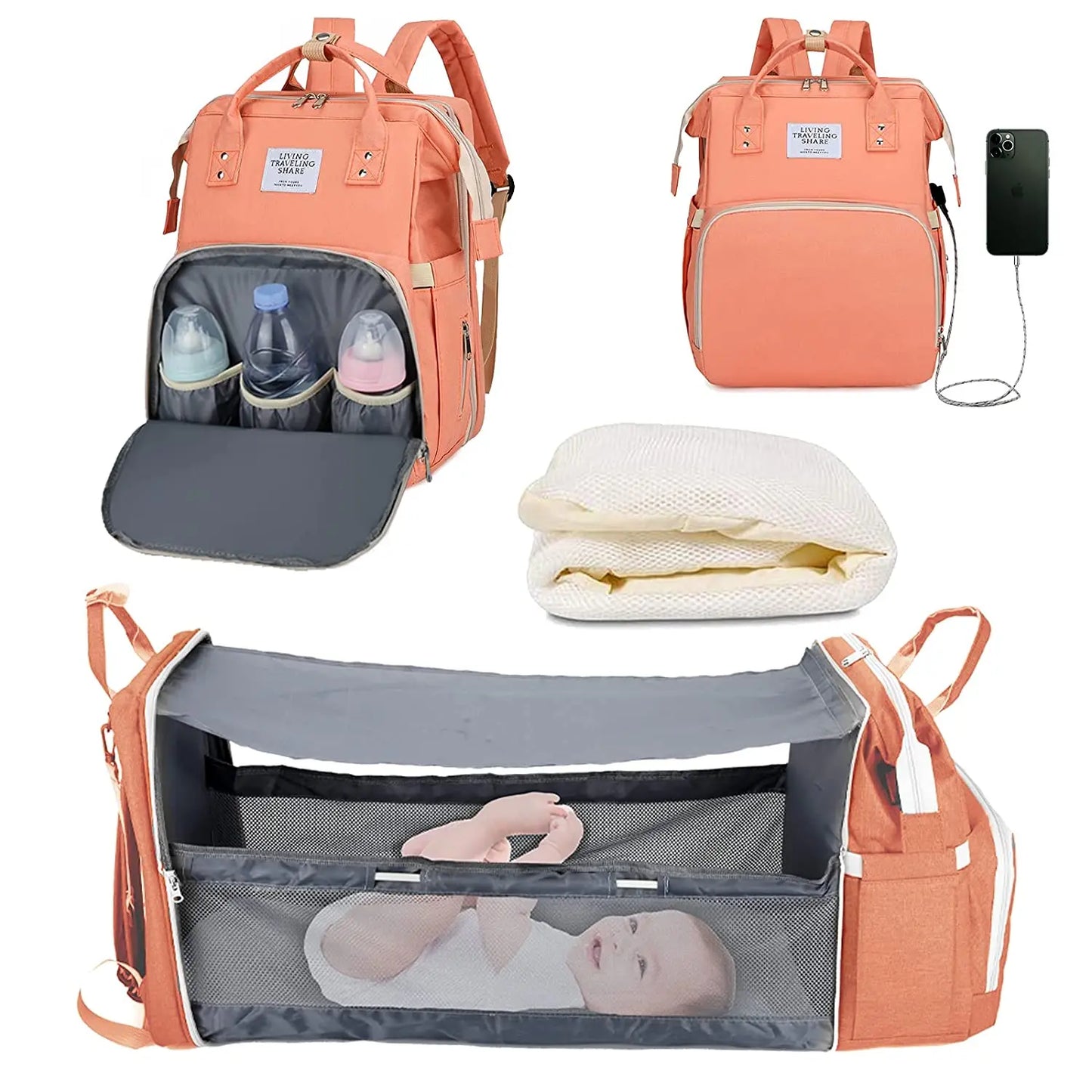 3 In 1 Baby Diaper Bag