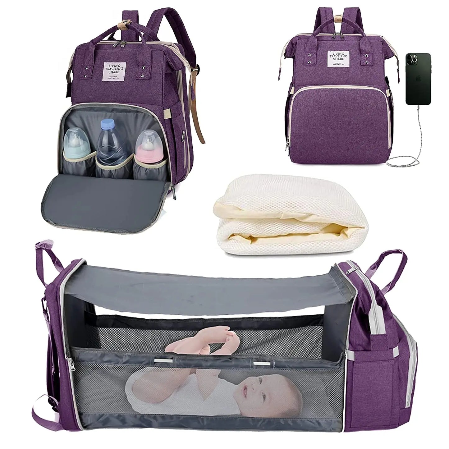3 In 1 Baby Diaper Bag